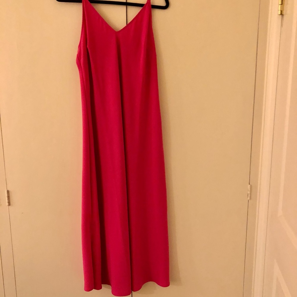 NWT bright pink slip dress